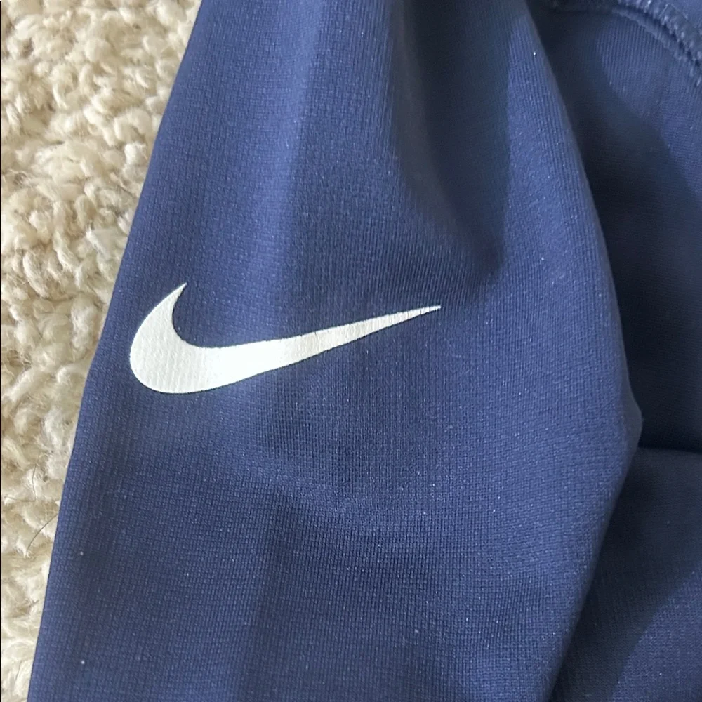 Nike Men's Navy Broncos Pullover Hoodie